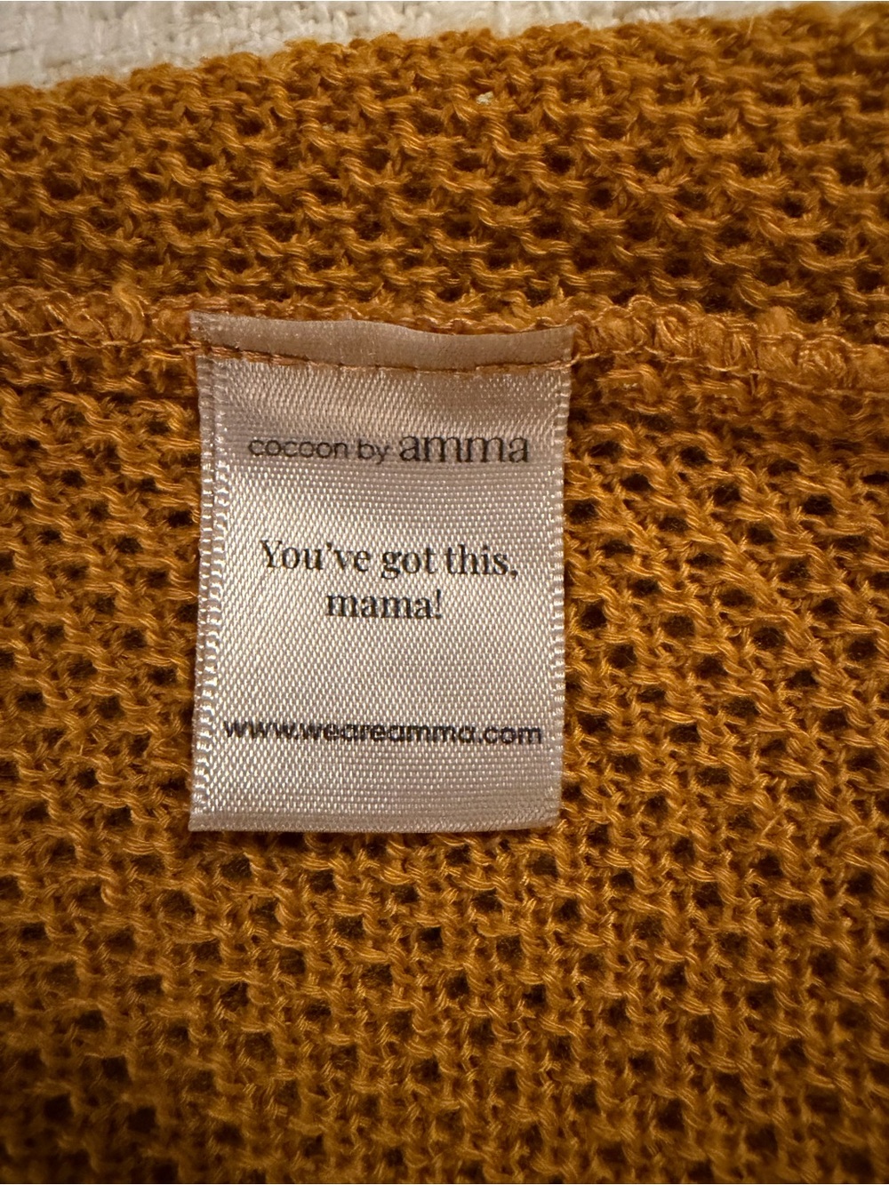 Cocoon by Amma Mustard Knit Sweater